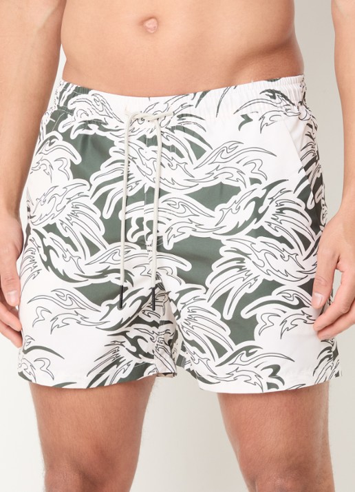 OAS Rouge zwemshorts met grafische print