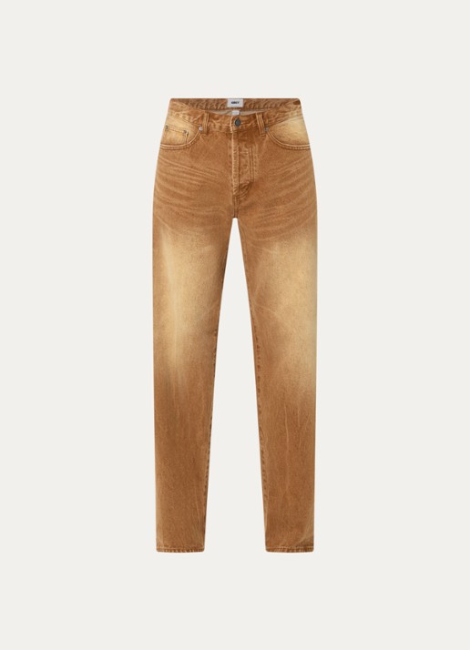Obey Boxcar straight leg jeans met medium wassing - voorkant 3 camel