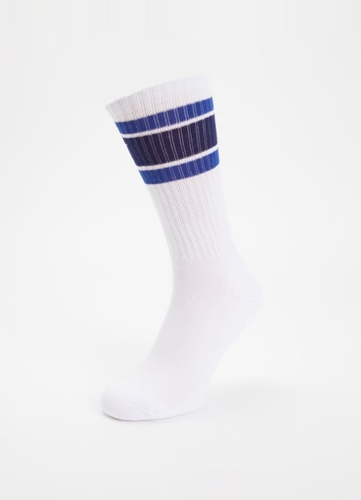 Obey Cooper sokken met logo - detail 3 blauw