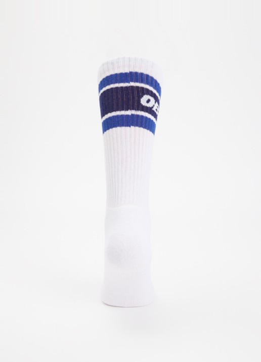 Obey Cooper sokken met logo - voorkant 2 blauw