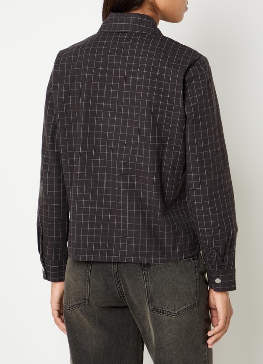 Obey Dana jack met ritszakken - achterkant 4 antraciet