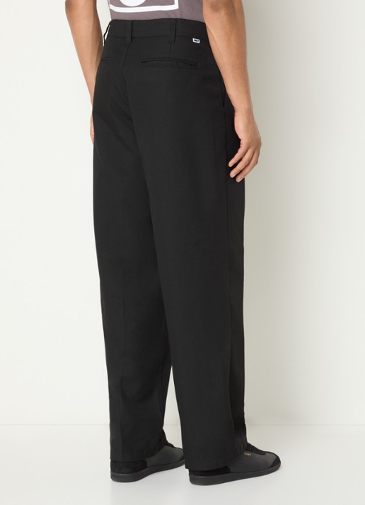 Obey Dean loose fit chino met steekzakken - achterkant 3 zwart