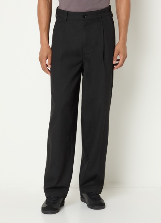 Obey Dean loose fit chino met steekzakken - detail 4 zwart