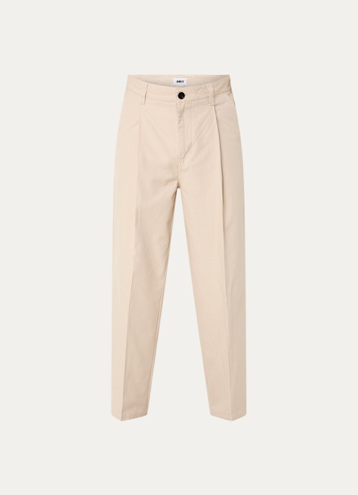 Obey Dean straight leg jeans met gekleurde wassing - voorkant 3 creme