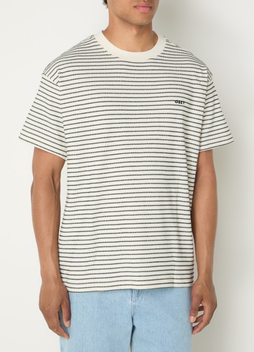 Obey Edwin T-shirt met streepprint