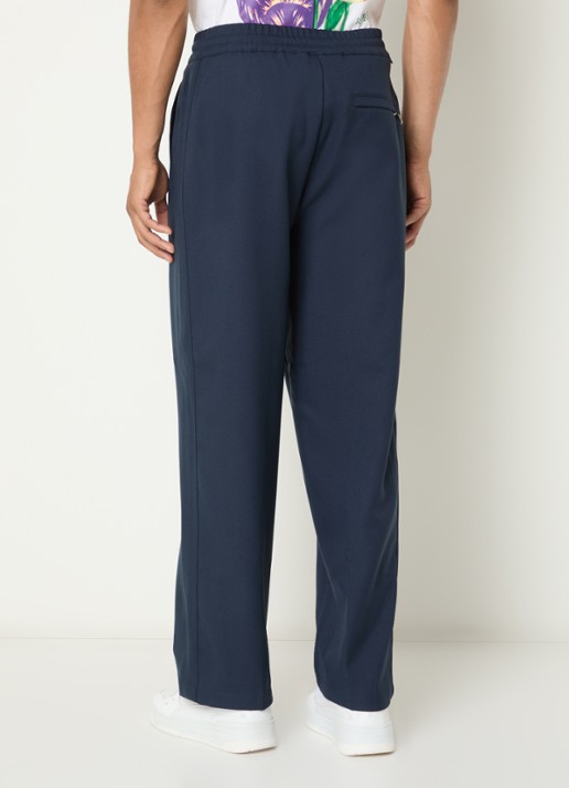 Obey Loose fit pantalon met steekzakken - achterkant 3 donkerblauw
