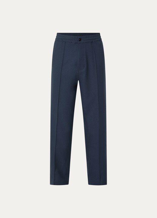 Obey Loose fit pantalon met steekzakken - voorkant 4 donkerblauw