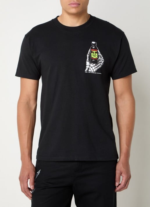 Obey Mind Control T-shirt met front- en backprint - achterkant 4 zwart