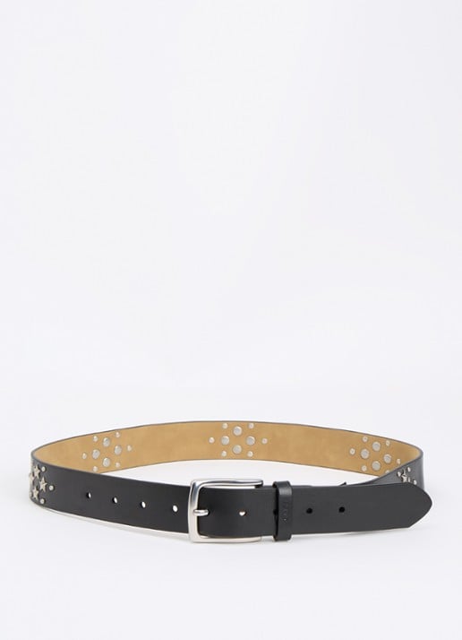 Obey Riem van leer met studs
