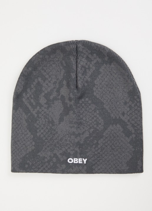 Obey Silo muts met logoborduring - voorkant grijs