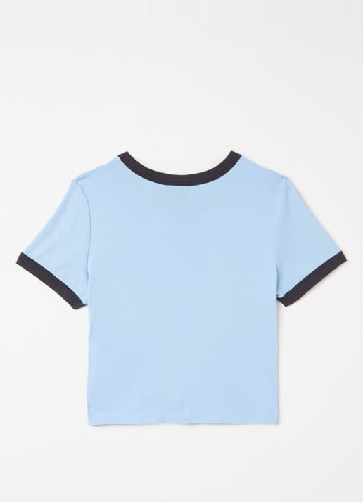 Obey T-shirt met logoprint - voorkant 2 blauw