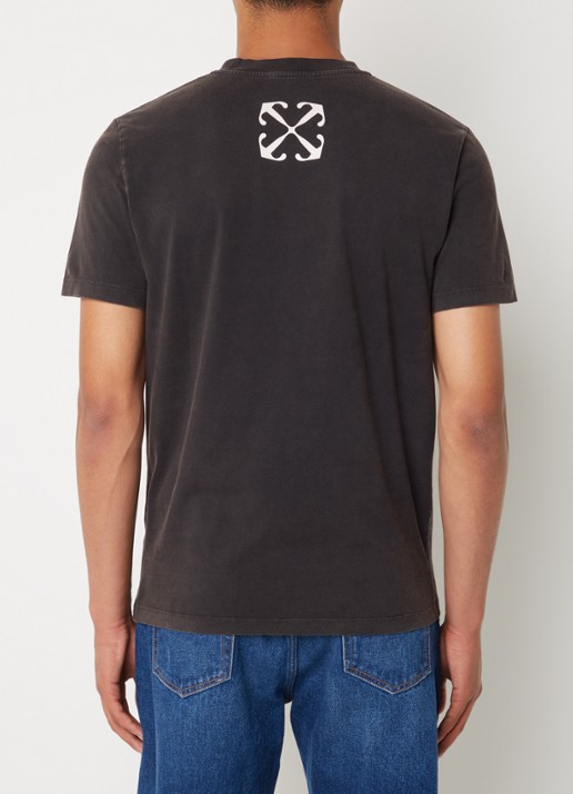 Off-White Bacchus T-shirt met print  - achterkant zwart