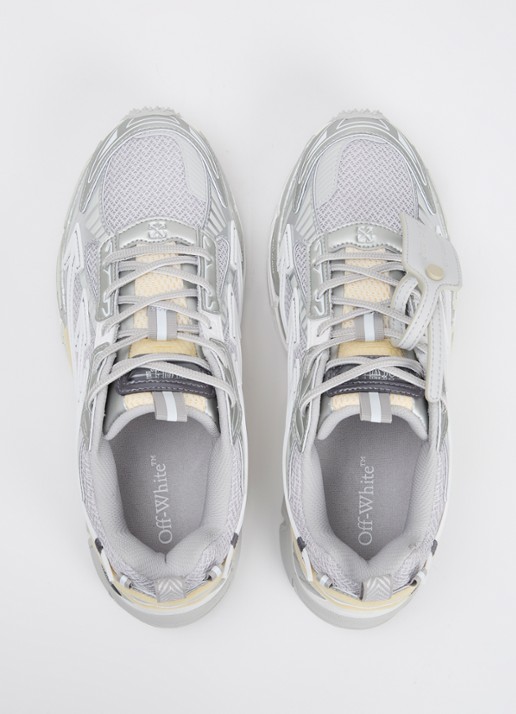 Off-White Be Right Back sneaker met mesh details - detail 3 zilver