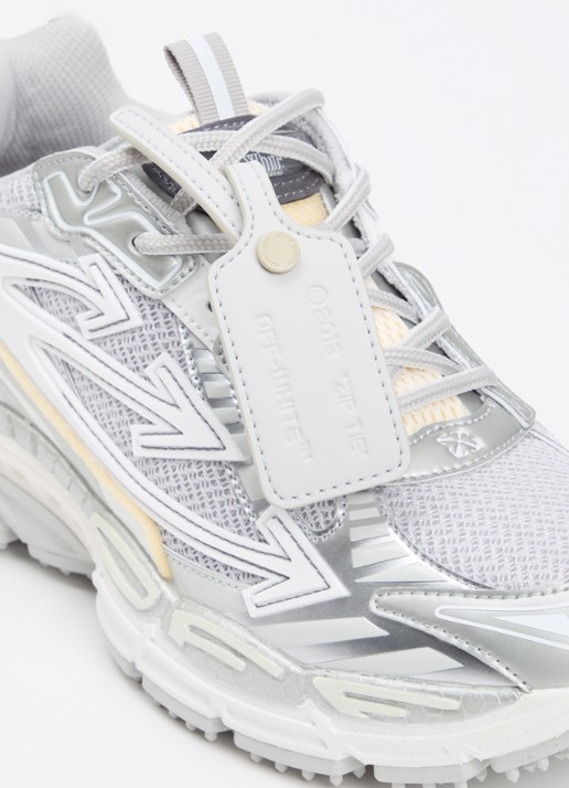 Off-White Be Right Back sneaker met mesh details - detail 5 zilver