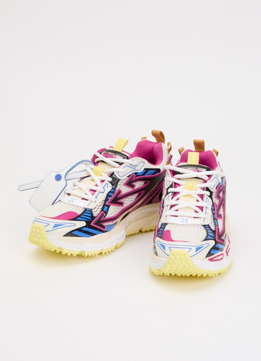 Off-White Be Right Back sneaker met mesh details - detail 4 fuchsia