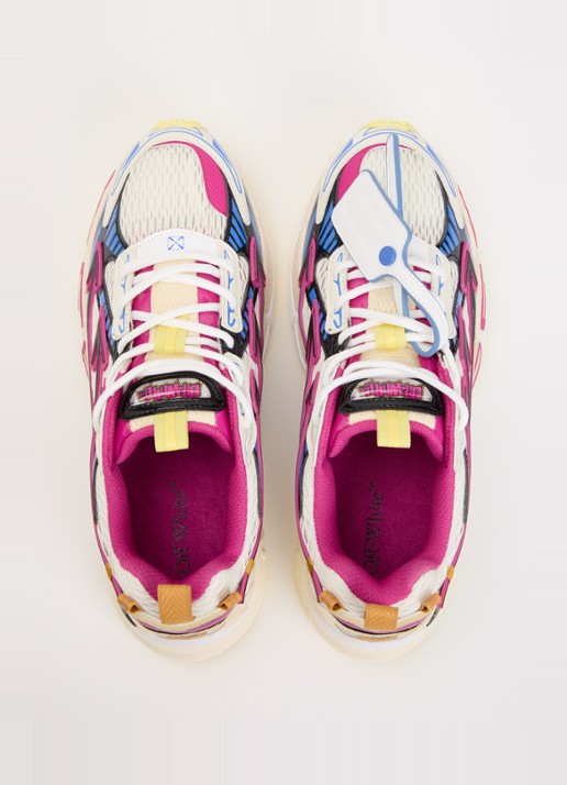 Off-White Be Right Back sneaker met mesh details - detail 5 fuchsia
