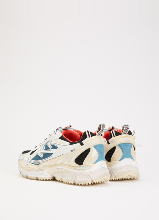 Off-White Be Right Back sneaker met mesh details - achterkant 2 ivoor