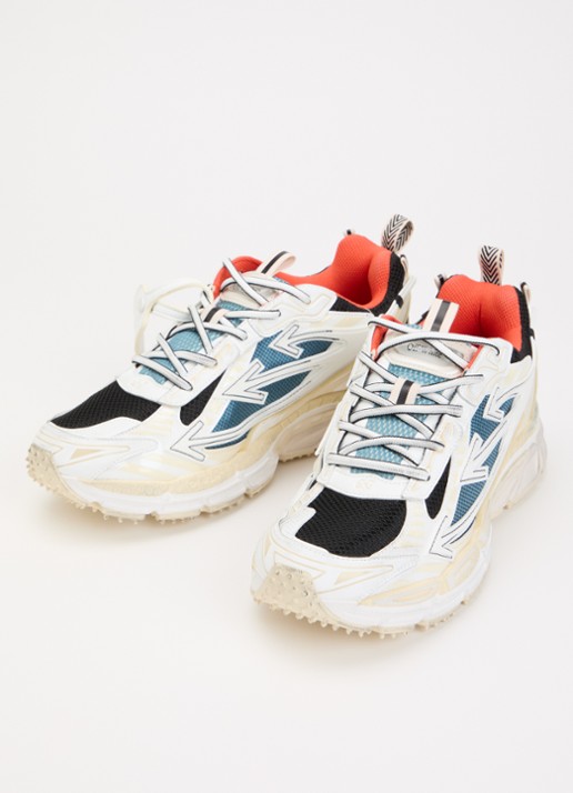 Off-White Be Right Back sneaker met mesh details - detail 3 ivoor