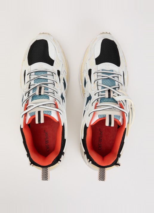 Off-White Be Right Back sneaker met mesh details - detail 4 ivoor