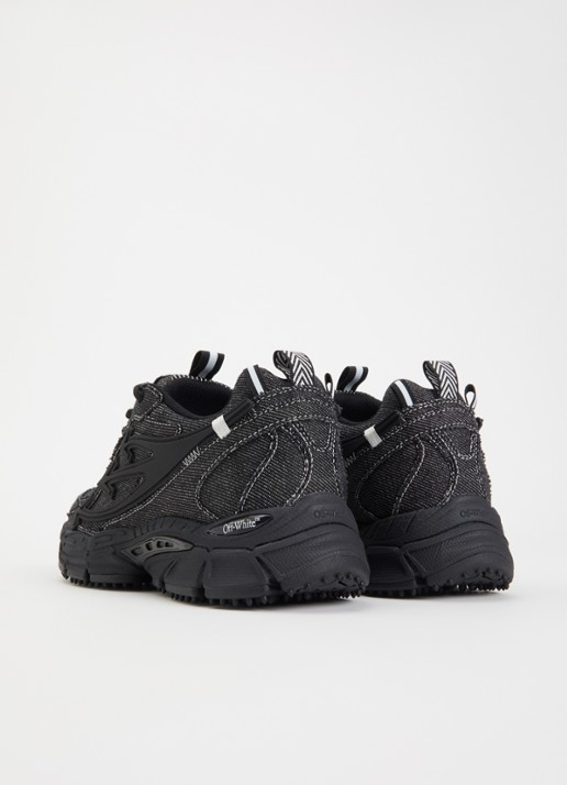 Off-White Be Right Back sneaker van denim - achterkant 5 zwart