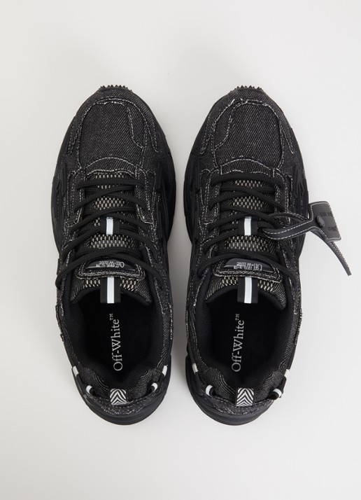 Off-White Be Right Back sneaker van denim - detail 2 zwart