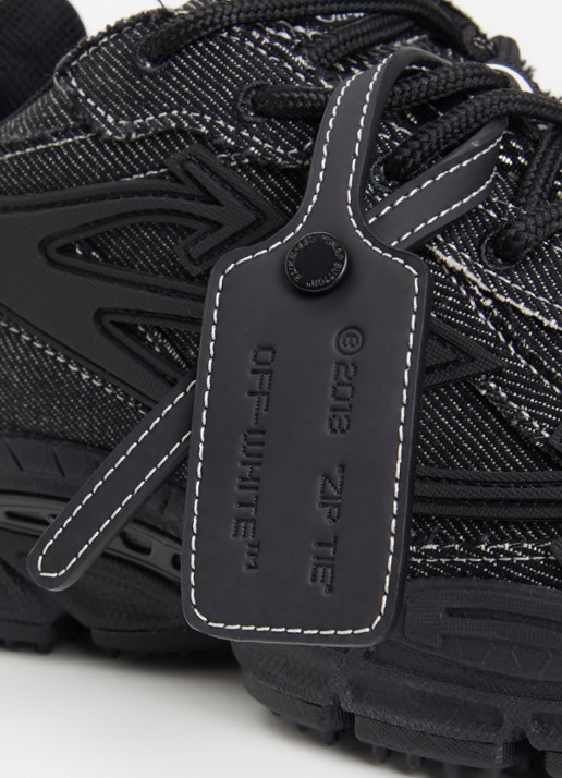 Off-White Be Right Back sneaker van denim - detail 4 zwart