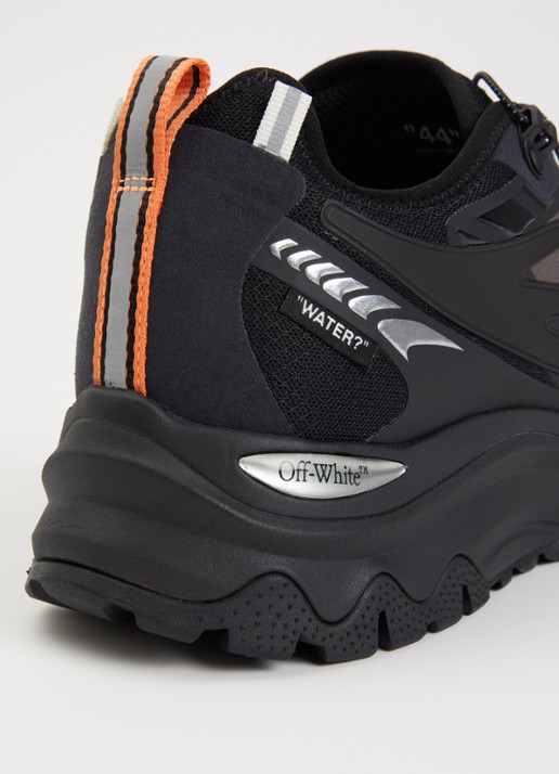 Off-White Be Right Back Trail sneaker van mesh met metallic details - detail 4 zwart