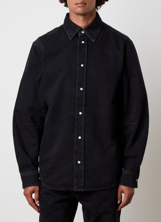Off-White Bookish comfort fit overhemd van denim