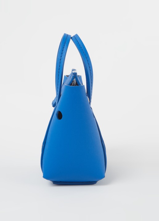 Off-White Burrow 16 handtas van kalfsleer - detail 5 blauw