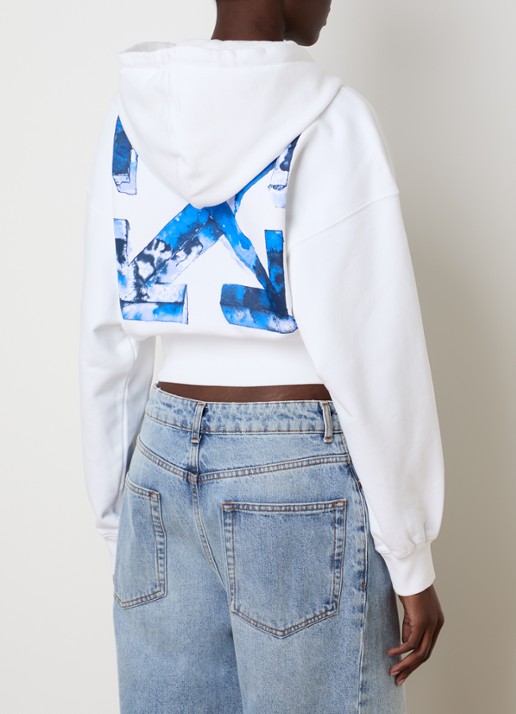 Off-White Cloudy Arrow hoodie met logo