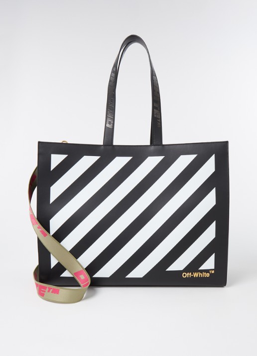Off-White Diag Hybrid shopper van leer - voorkant 5 multicolor