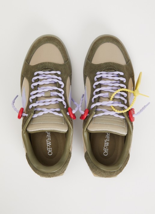 Off-White Ends of Play sneaker met details van kalfssuède - detail 3 bruin