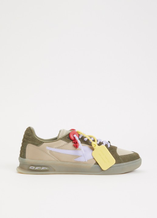 Off-White Ends of Play sneaker met details van kalfssuède