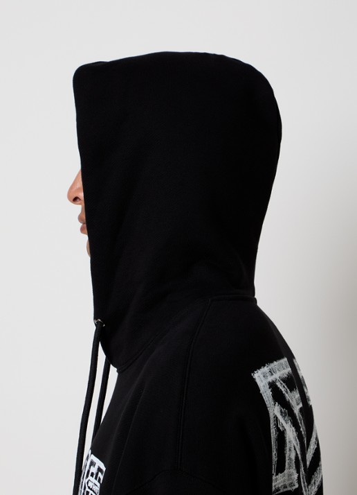Off-White Motion hoodie met logo- en backprint - detail 3 zwart