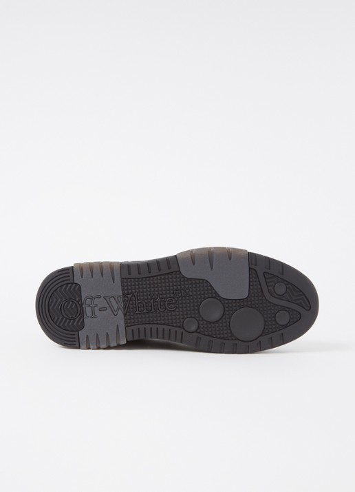 Off-White Out Of Office "For Walking" sneaker met leren details - detail 5 zwart