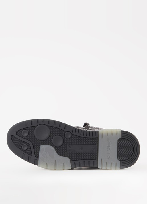 Off-White Out Of Office sneaker met kalfsleren details en strass - detail 7 zwart