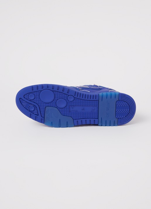 Off-White Out Of Office sneaker met leren details - detail 5 blauw