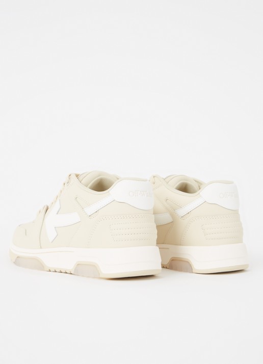 Off-White Out Of Office sneaker van kalfsleer  - detail creme