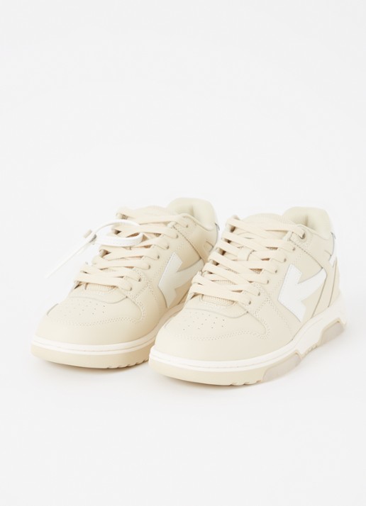 Off-White Out Of Office sneaker van kalfsleer  - detail 2 creme
