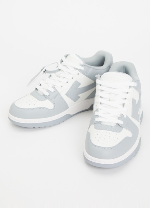 Off-White Out Of Office sneaker van kalfsleer  - detail 3 grijs