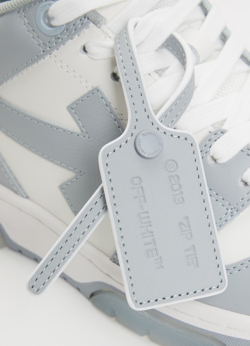 Off-White Out Of Office sneaker van kalfsleer  - detail 6 grijs