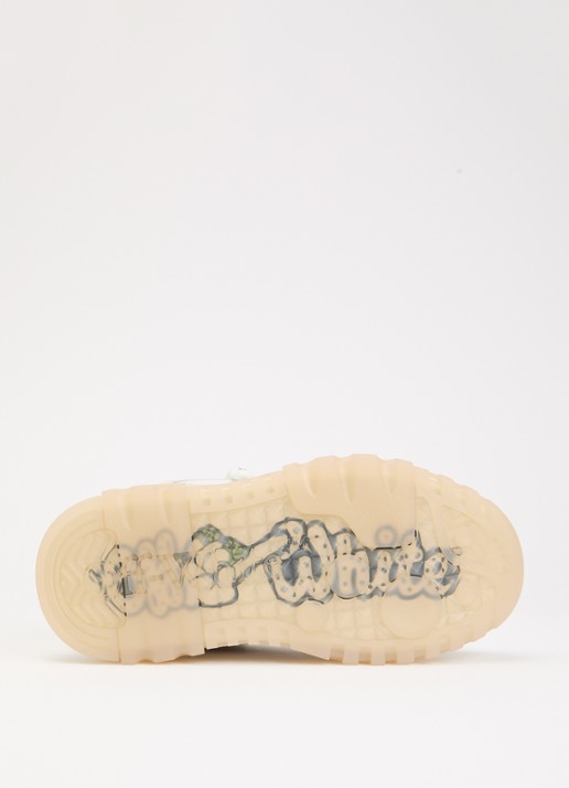 Off-White Out Of Office sneaker van kalfsleer - detail 3 beige