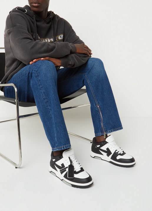 Off-White Out Of Office sneaker van kalfsleer - voorkant 7 wit
