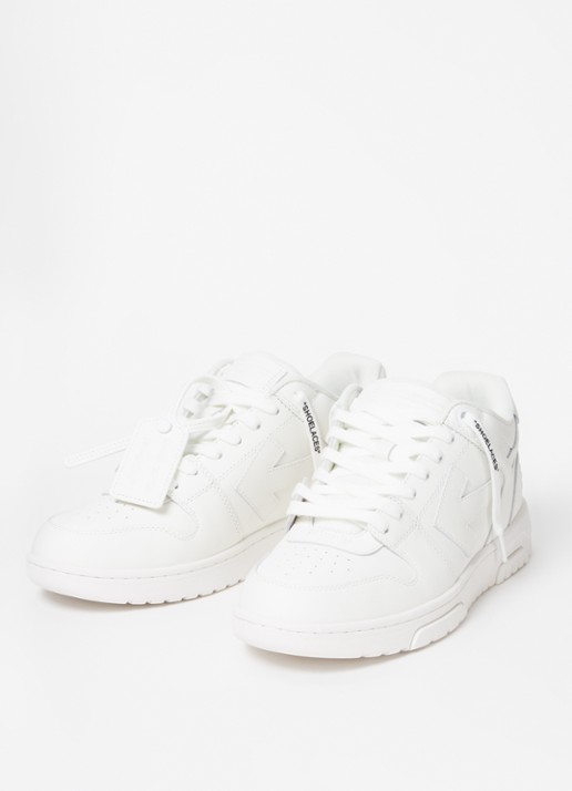 Off-White Out Of Office sneaker van kalfsleer - detail wit