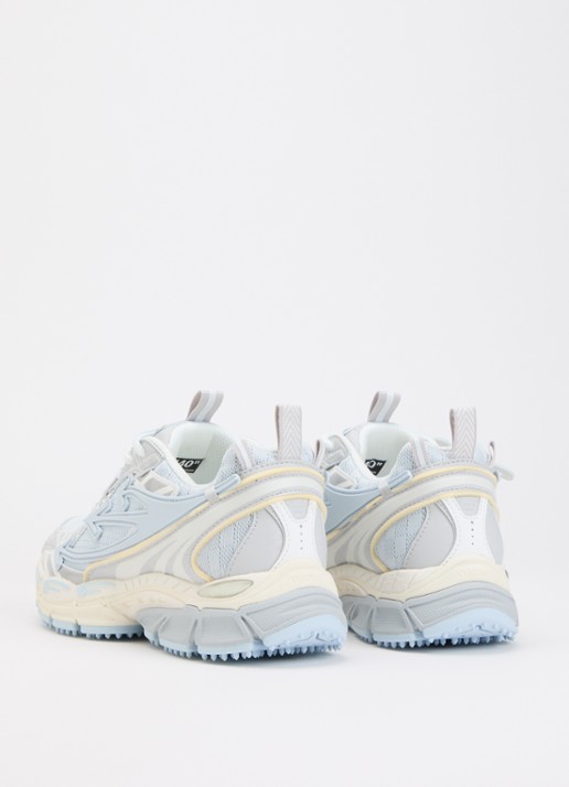 Off-White Ow Be Right Back 2 sneaker met mesh details - achterkant 6 lichtblauw