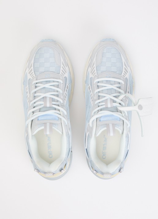 Off-White Ow Be Right Back 2 sneaker met mesh details - detail 3 lichtblauw