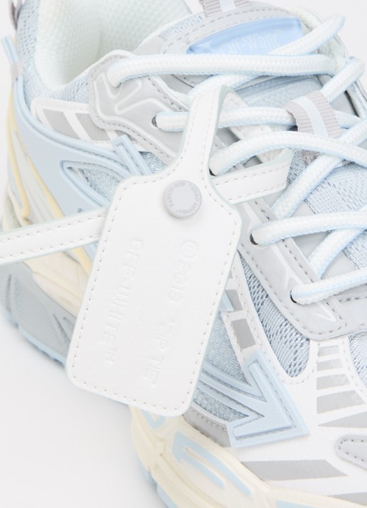 Off-White Ow Be Right Back 2 sneaker met mesh details - detail 5 lichtblauw