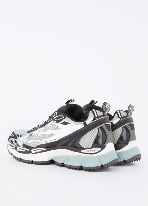 Off-White Ow Be Right Back sneaker met mesh details - achterkant 3 zwart