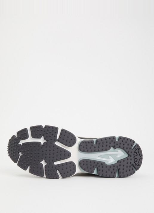 Off-White Ow Be right Back sneaker met mesh en metallic details - detail 4 blauwgrijs