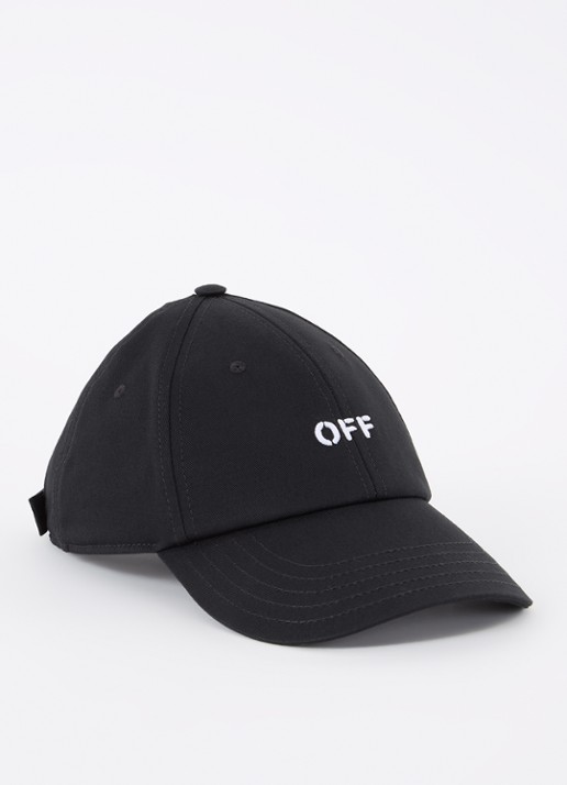 Off-White Pet met logoborduring - voorkant zwart